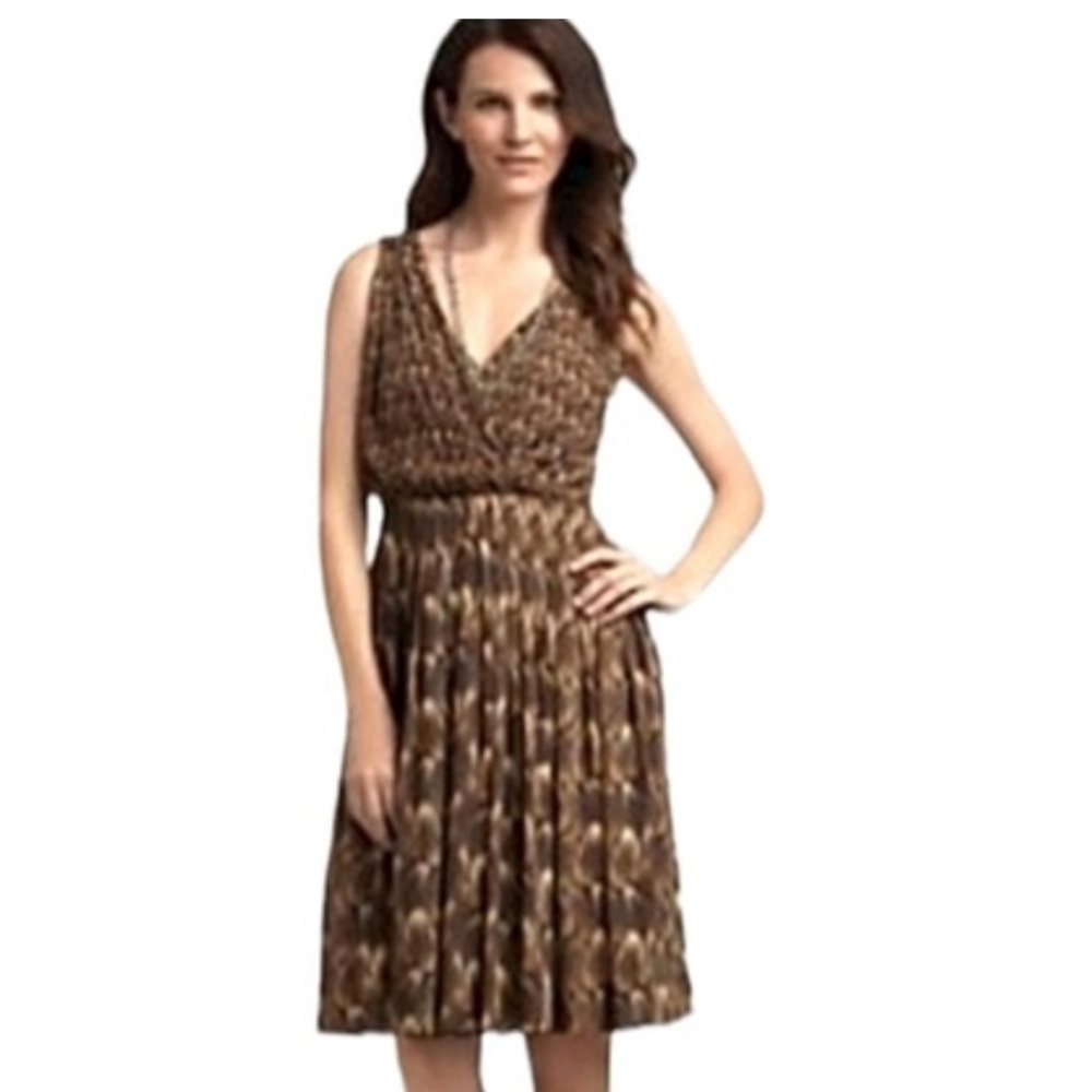 Talbots Feather Chiffon Dress